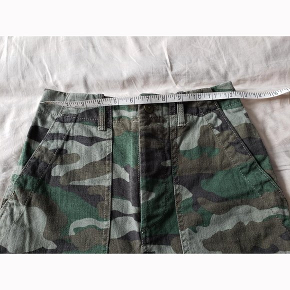 NWOT J. Crew High Rise Wide Leg Camo Pants (00) - Picture 7 of 11